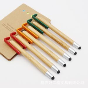 手機支架竹子筆觸控筆電
