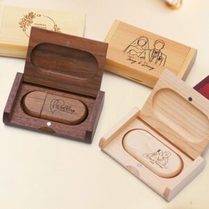 木質橢圓USB